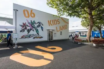 A fun kids zone, based on a Shinkansen train cartoon! 