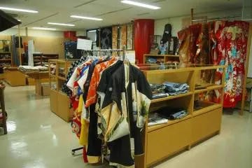 Elaborate kimonos that can be worn or displayed as wall hangings. Ask for washing instructions as silk and vintage kimonos need special care.