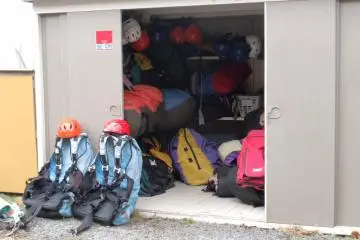 Helmets and harnesses.