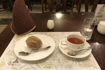 Mont Blanc and Tea at Kurinoki Terrace