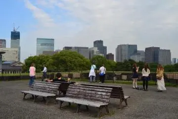 Benches above the Tenshudai Donjon Base.