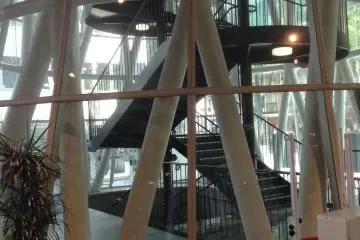 One of the 13 tubes that support the building and give it character and style!