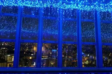 The light installations are breathtaking