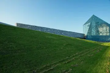 Geometric shapes are a strong element in this park