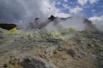 The activity never stops at Mt. Iwo
