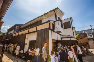 Traditional stone and wood storehouses have been restored to their former glory