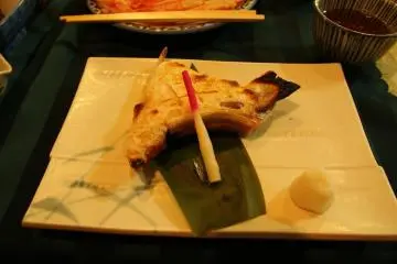 Buri (yellowtail), one the most delicious pieces of fish I've eaten in Japan