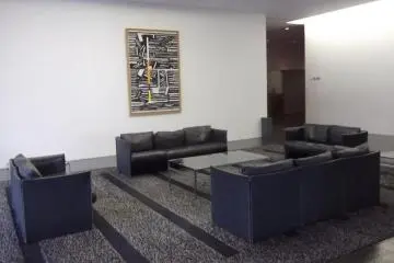 <p>Relax in the small cosy lounge area</p>