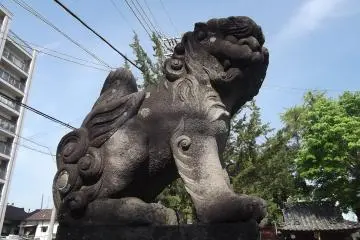 A guardian lion