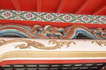 More colourful painted carvings