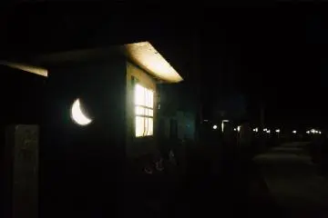Wandering through the graveyard at night 