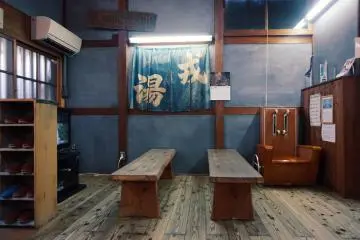 The old public bathhouse is a great spot for photos