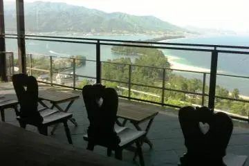 Ryokan terrace overlooking Amanohashidate