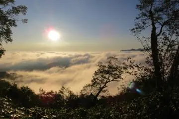 There are clouds as far as the eyes can see.