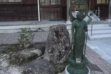 In front of the main hall