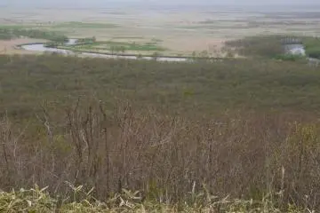 The Kushiro River meanders through the park