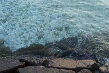 바다 속 대리석이 보일 정도로 투명한 바다