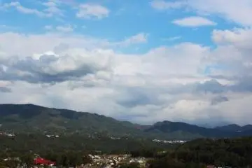 Small town that I overlooked from highway to Gunma Prefecture.