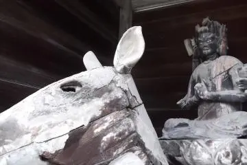 Ancient wooden statues