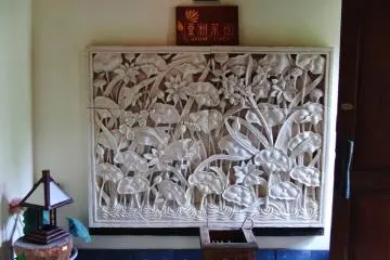 This could be the lobby of a boutique hotel in Bali