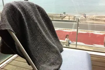 Blankets are readily available on each chair for your use should the weather turn chilly