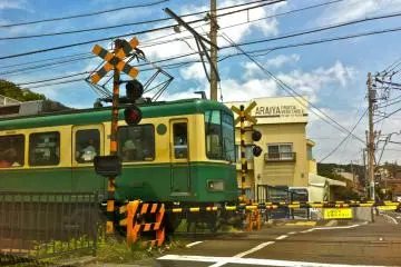 You can easily get to "bills" by taking the train to Shichirigahama Sta