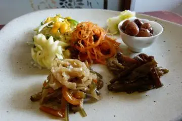 side dishes close up