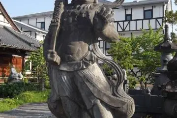 A guardian demon at Ryuko-ji
