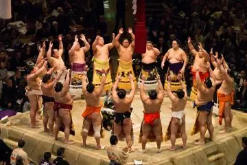 Dohyo-iri ring entering ceremony