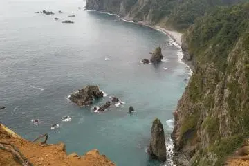 The south side of the cliffs