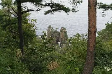 Kitayamazaki coast from the rest area