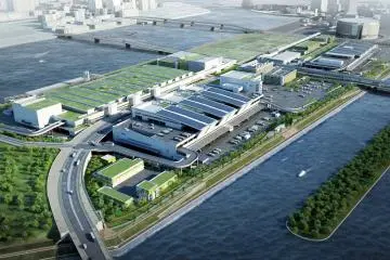 Toyosu Fish Market - Aerial (Photo: Tokyo Metropolitan Central Wholesale Market)