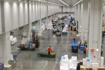 Regular seafood auctions are conducted in a separate hall to the tuna auctions.