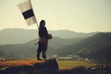 Looking out over the fields of Ozu
