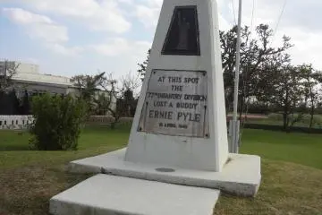 The Ernie Pyle Monument – a testament to the World War II history that Iejima holds