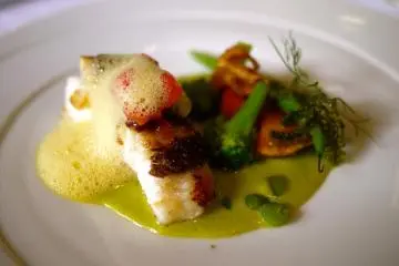 main dish- local Hiroshima seabream