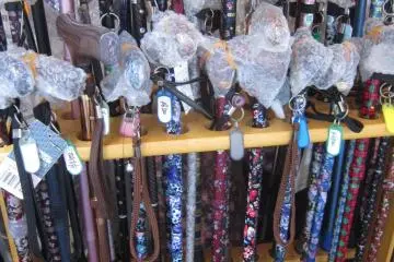 beautifully designed walking sticks in Sugamo on the northern part of the Yamanote line in Tokyo