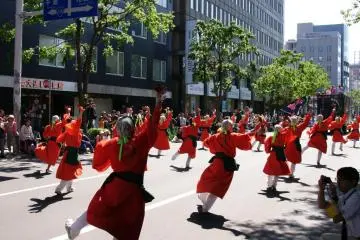 Dancing in unison to the beat