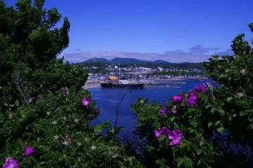 Looking back towards the town of Esahi