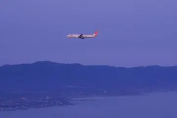 Standing eye-level with Japan Airlines