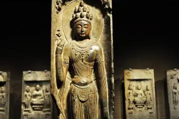 The Chinese Buddhist sculpture section in the Toyokan building. (Photo: Michelle Madden)