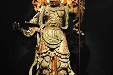 Standing Komoku Ten.12th century Japanese sculpture.