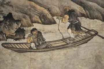 A section of Painting on Zen Enlightenment: Zen Patriarchs. 16th century.
