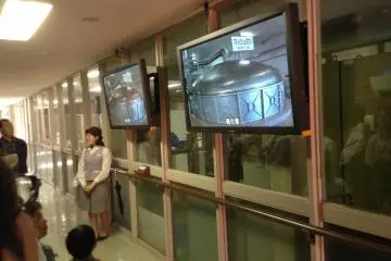 In addition to information from your tour guide, direct your attention to several video screens along the tour to learn about the entire whisky making process.