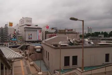 On the other end of the bridge is the exciting fast-paced city life of Ueno.