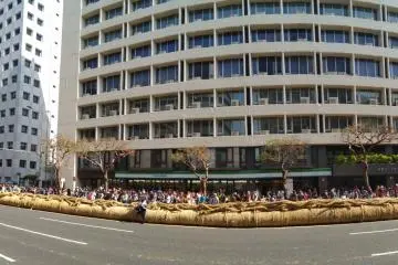 Two rope segments, 100m and 20 tons each, will be connected at the start of the event.