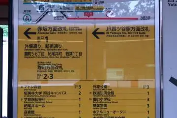 Before leaving the station, it’s good to check the information boards to know where your intended destination is closest to which exit.