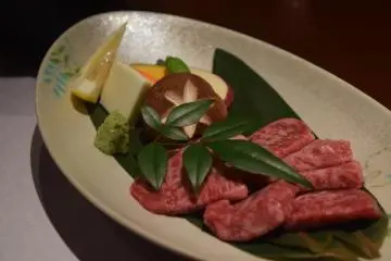 Some of the delicious Oita Beef as part of the dinner