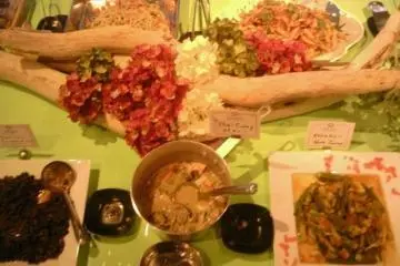 Buffet table