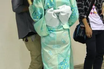 Another summer feature – time for pretty yukatas to be worn.